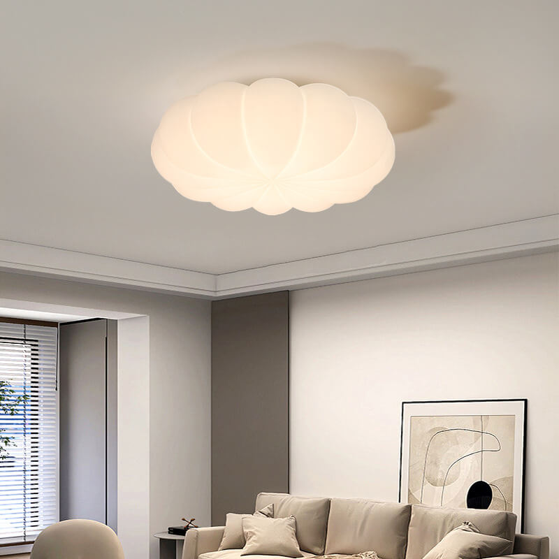 Kids Flower Flush Mount Ceiling Light | Nordic PE Shade LED Bedroom | Lologe