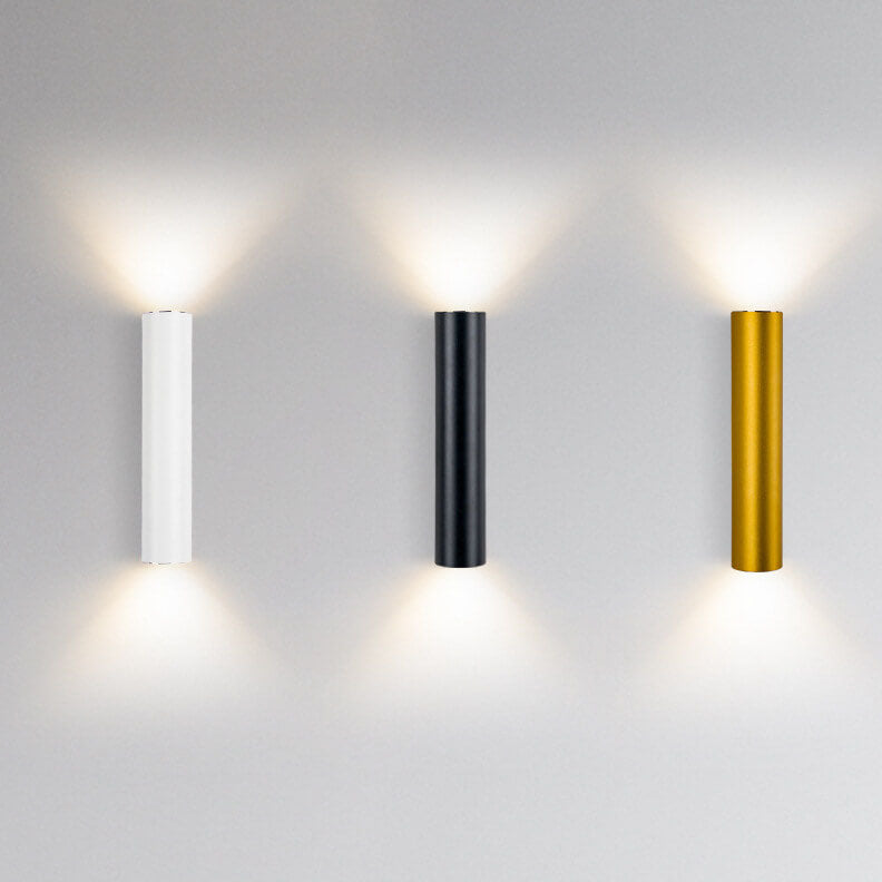 2-Light Wall Sconce for Hallway | Aluminum Cylindrical Modern Lighting | Lologe