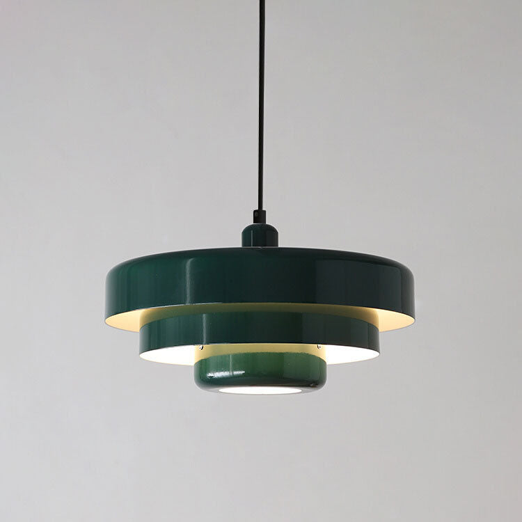 Nordic Metal Pendant Light | Dining Room Multi-Layered Round Shade | Lologe