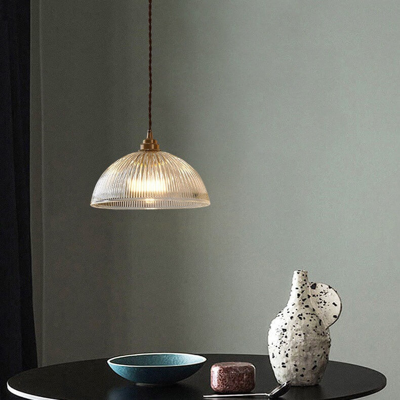 Glass Dome Pendant Light | Kitchen Ambience | Clear Glass Modern Design | Lologe