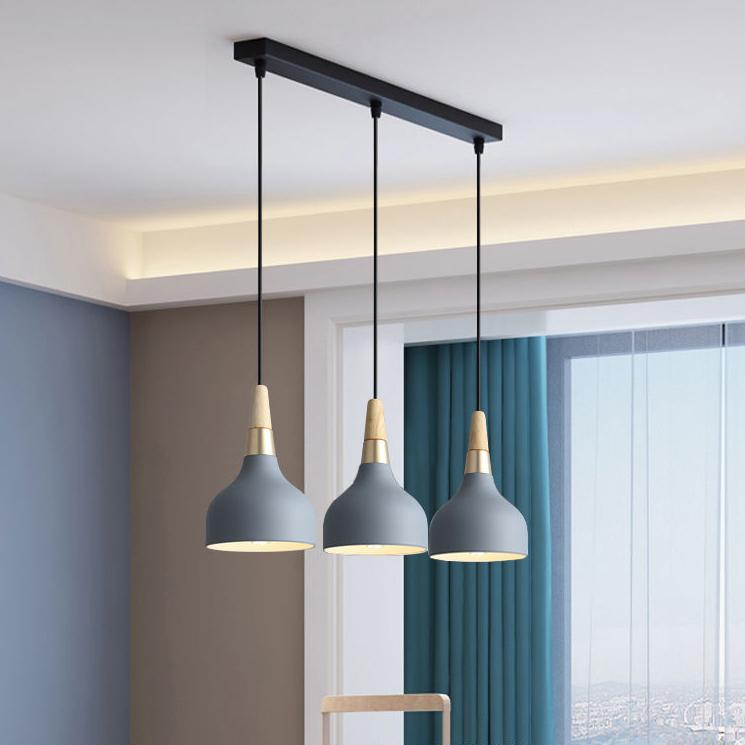 Modern Macaron Disc Pendant Light | Dining Room Iron Shade | Lologe