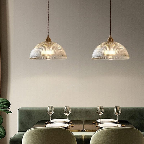 Glass Dome Pendant Light | Kitchen Ambience | Clear Glass Modern Design | Lologe