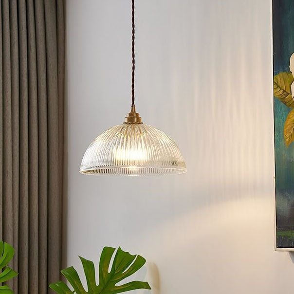 Glass Dome Pendant Light | Kitchen Ambience | Clear Glass Modern Design | Lologe