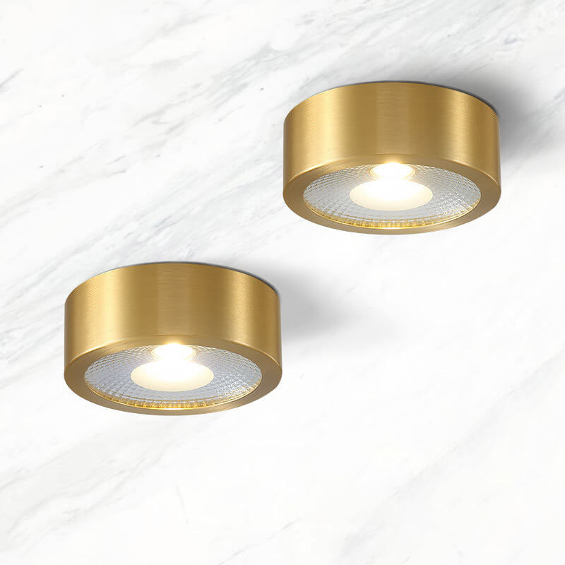 LED Flush Mount Ceiling Light | Living Room | All Copper | Ultra Thin Modern Lighting | Lologe