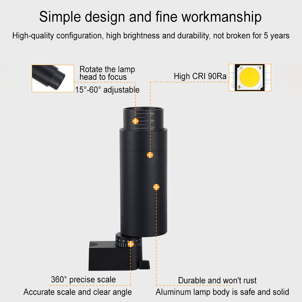 Modern LED Flush Mount Ceiling Light | Adjustable Dimmable Tubular Spotlights | Living Room | Lologe