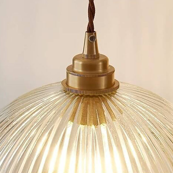 Glass Dome Pendant Light | Kitchen Ambience | Clear Glass Modern Design | Lologe