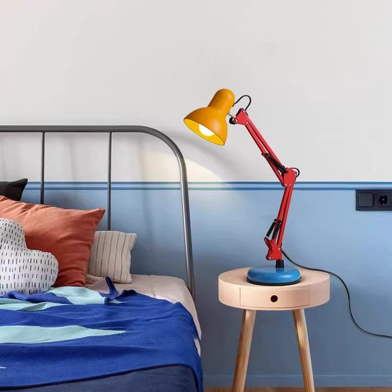 Modern Iron Table Lamp | Study Office | Half Circle Design | 1-Light | Memphis Style | Decor | Lologe