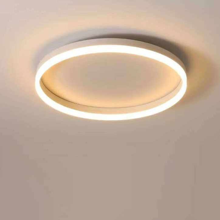 Nordic LED Flush Mount Ceiling Light | Circle Ring | Iron Acrylic | Minimalist Modern | Lologe