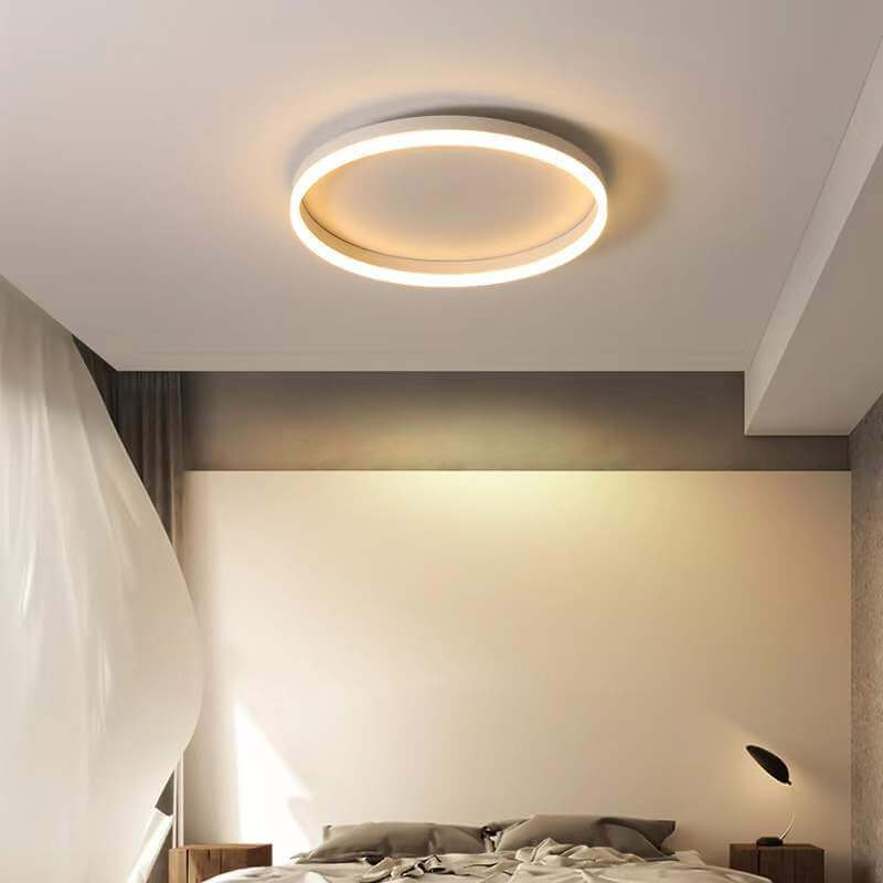Nordic LED Flush Mount Ceiling Light | Circle Ring | Iron Acrylic | Minimalist Modern | Lologe