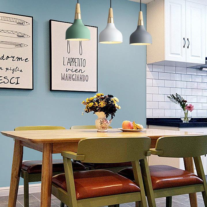 Modern Macaron Disc Pendant Light | Dining Room Iron Shade | Lologe