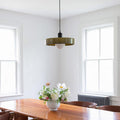 Vintage Glass Pendant Light | Colourful Dish Shade for Dining Room | Lologe