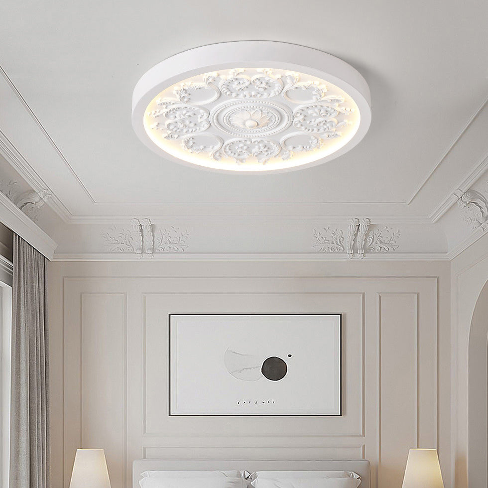 LED Flush Mount Ceiling Light | Bedroom | Iron & Acrylic | Minimalist Design | Lologe
