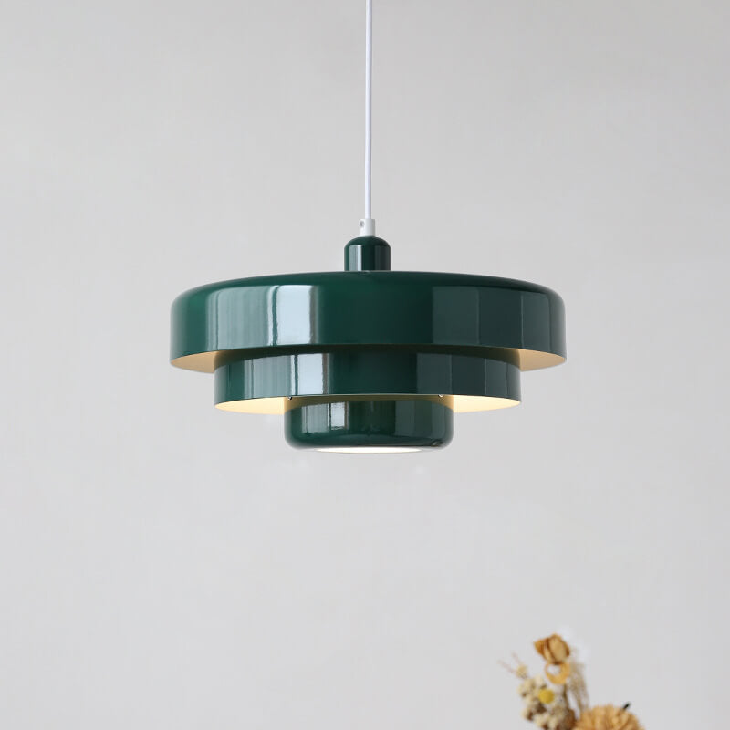 Nordic Metal Pendant Light | Dining Room Multi-Layered Round Shade | Lologe