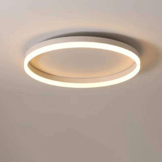 Nordic LED Flush Mount Ceiling Light | Circle Ring | Iron Acrylic | Minimalist Modern | Lologe