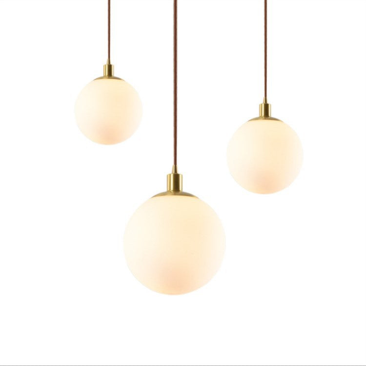 White Globe Pendant Light | Living Room Scandinavian Minimalist Design | Lologe
