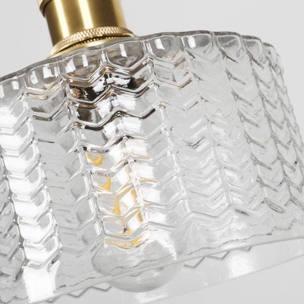 Glass Pendant Light for Kitchen Island | Brass Vintage Jar Shade | Lologe