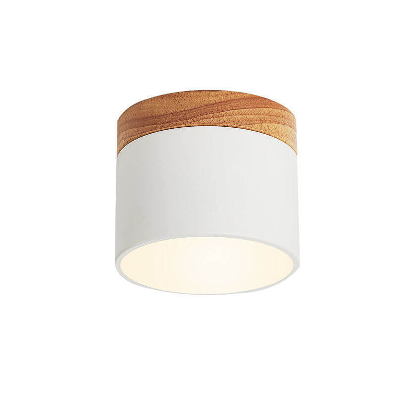 Scandinavian LED Flush Mount Ceiling Light | Solid Wood | 3-Colour | Modern Nordic | Lologe