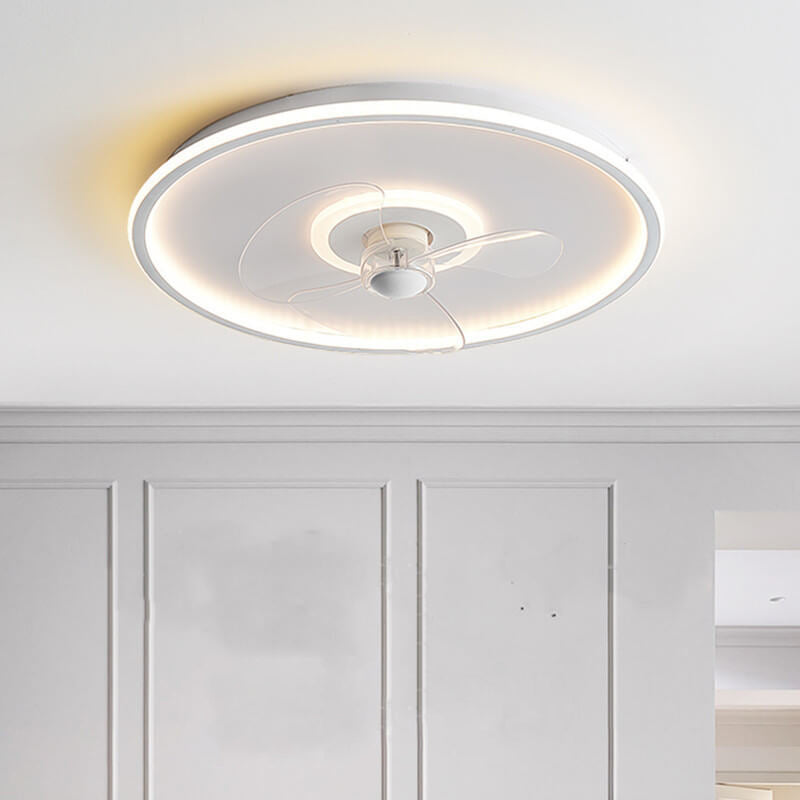 LED Ceiling Fan Light | Minimalist Acrylic Round | Flush Mount | Lologe