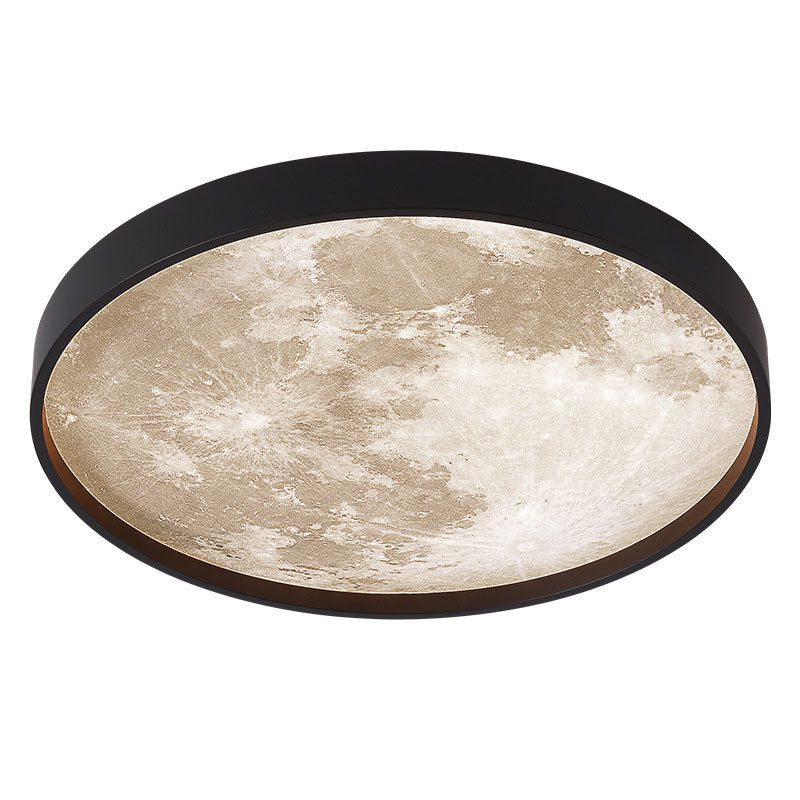 LED Flush Mount Ceiling Light | Bedroom | Moon Design | 3 Colour Modes | Lologe
