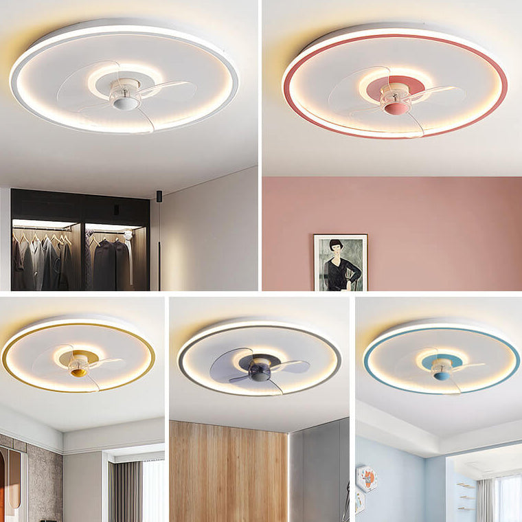 LED Ceiling Fan Light | Minimalist Acrylic Round | Flush Mount | Lologe