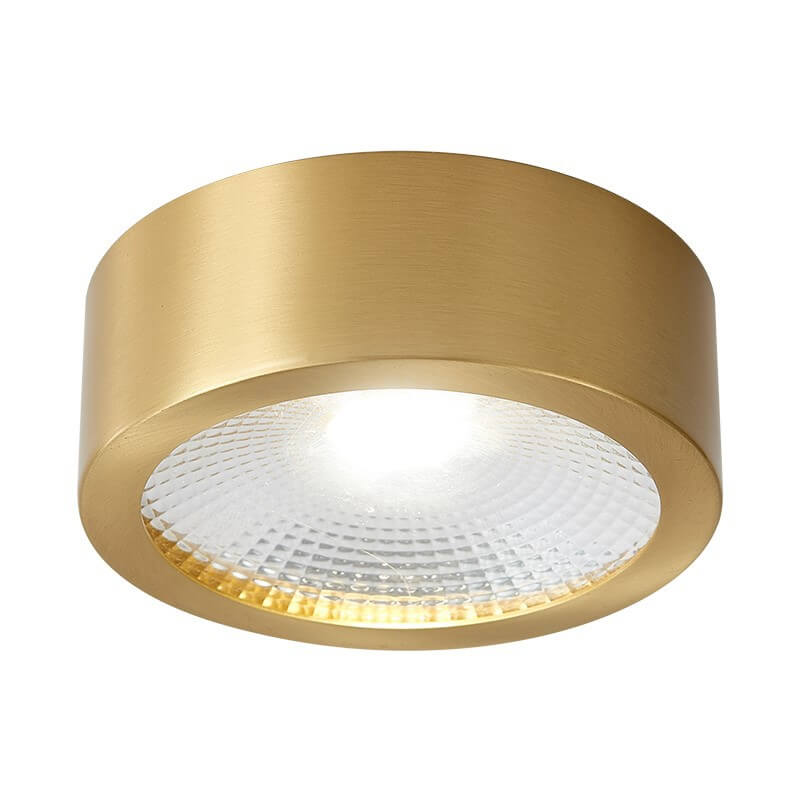 LED Flush Mount Ceiling Light | Living Room | All Copper | Ultra Thin Modern Lighting | Lologe
