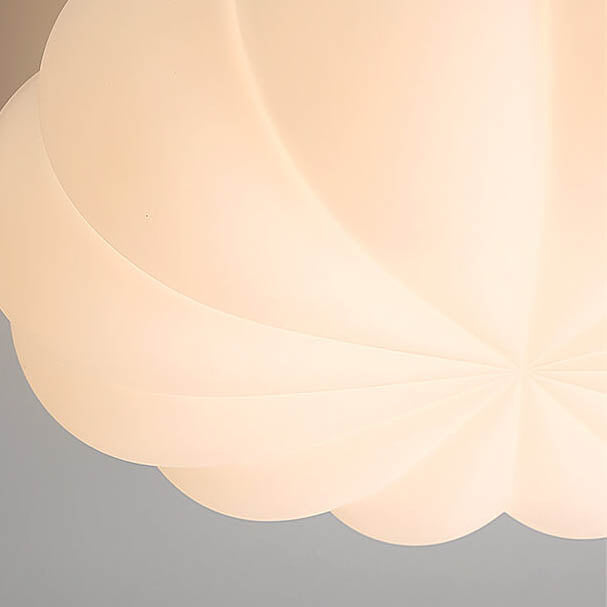 Kids Flower Flush Mount Ceiling Light | Nordic PE Shade LED Bedroom | Lologe