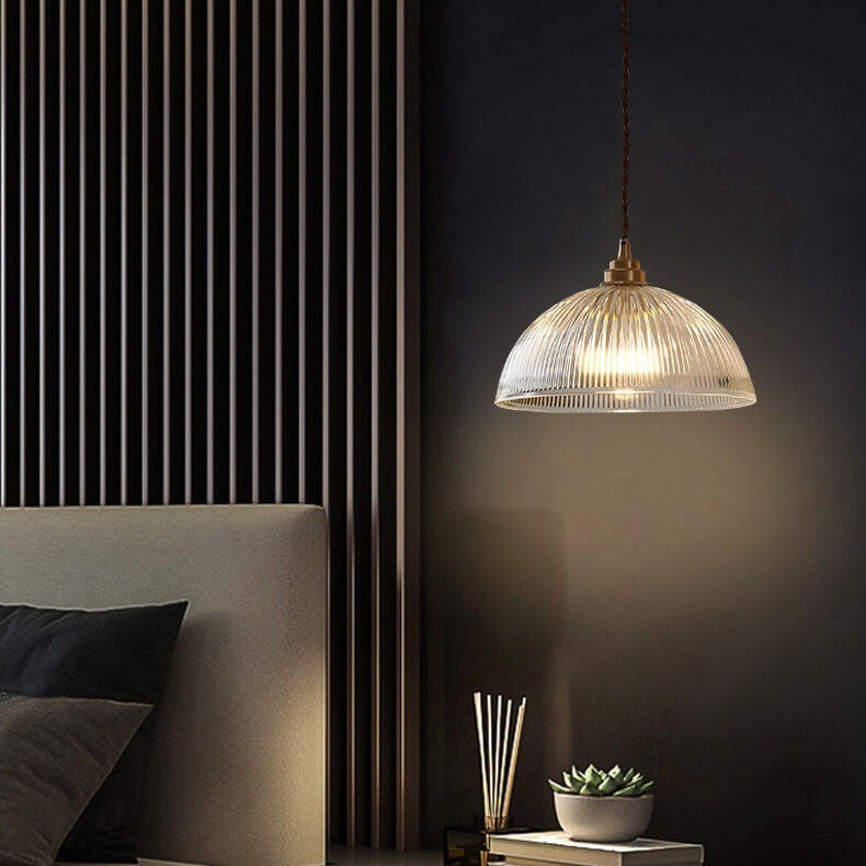 Glass Dome Pendant Light | Kitchen Ambience | Clear Glass Modern Design | Lologe