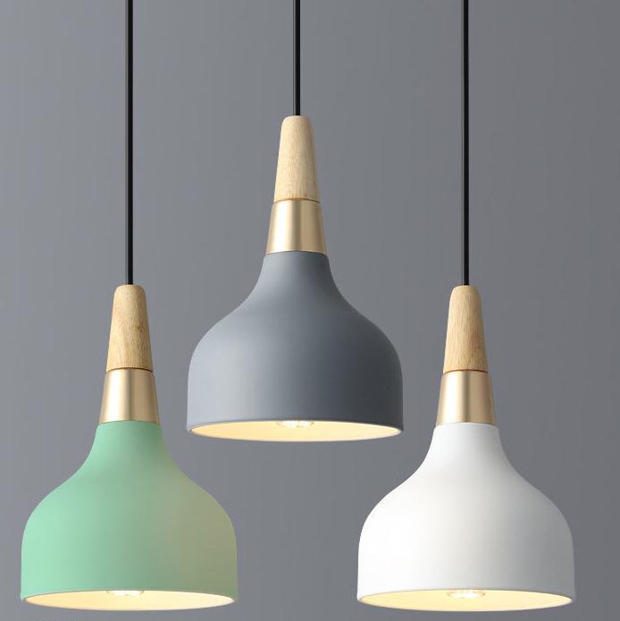 Modern Macaron Disc Pendant Light | Dining Room Iron Shade | Lologe