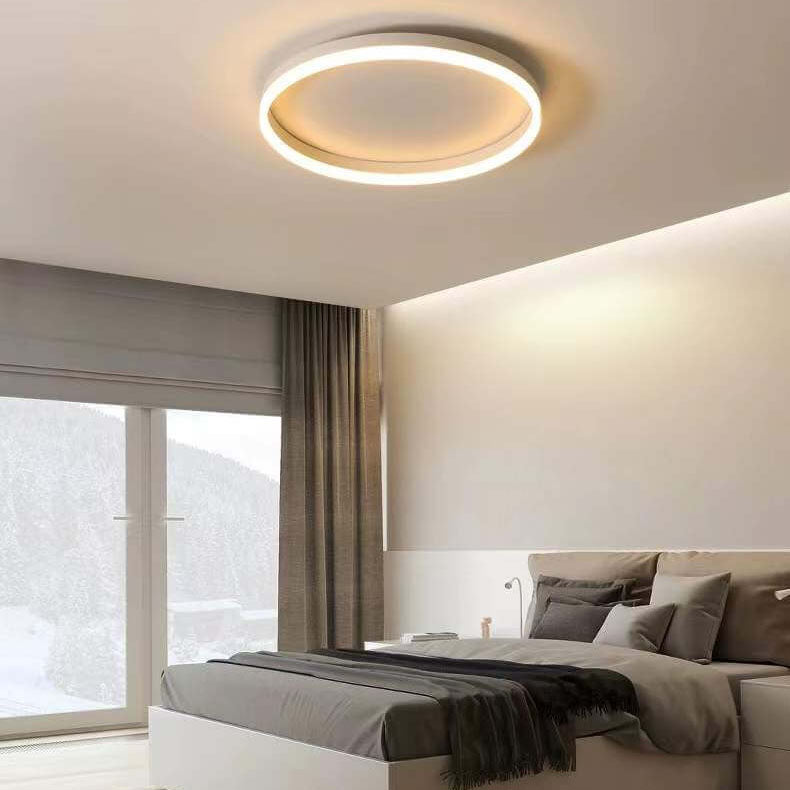 Nordic LED Flush Mount Ceiling Light | Circle Ring | Iron Acrylic | Minimalist Modern | Lologe