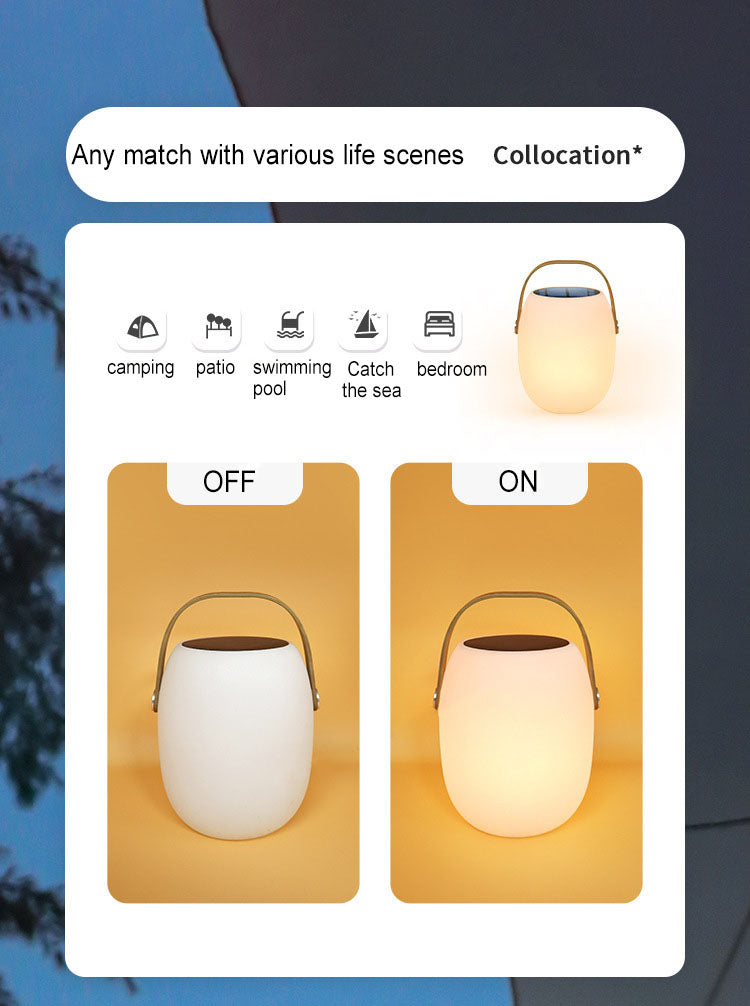 Solar LED Outdoor Basket Lamp | Waterproof Portable PE Decorative Light | Lologe