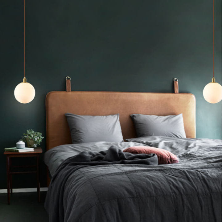 White Globe Pendant Light | Living Room Scandinavian Minimalist Design | Lologe