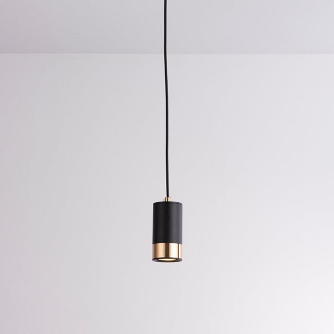 Pendant Light Dining Room | Iron Minimalist Column Design Black Gold Finish | Lologe