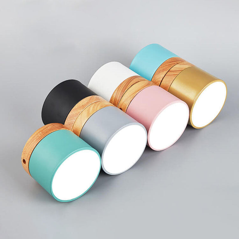 Scandinavian LED Flush Mount Ceiling Light | Solid Wood | 3-Colour | Modern Nordic | Lologe