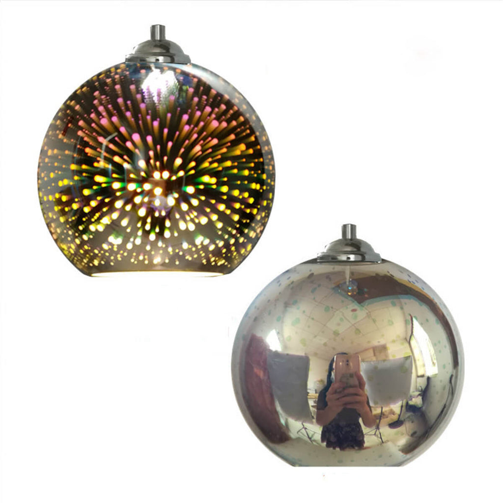 Fireworks Glass Pendant Light | Modern Colourful Dome Ceiling Lighting | Lologe