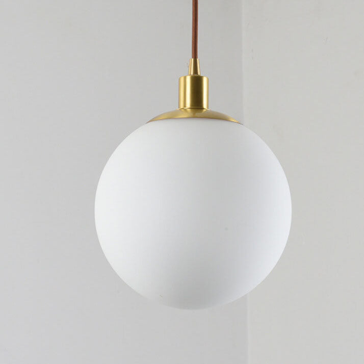 White Globe Pendant Light | Living Room Scandinavian Minimalist Design | Lologe