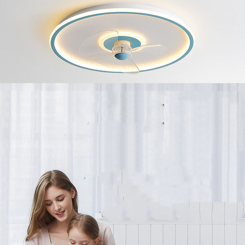 LED Ceiling Fan Light | Minimalist Acrylic Round | Flush Mount | Lologe