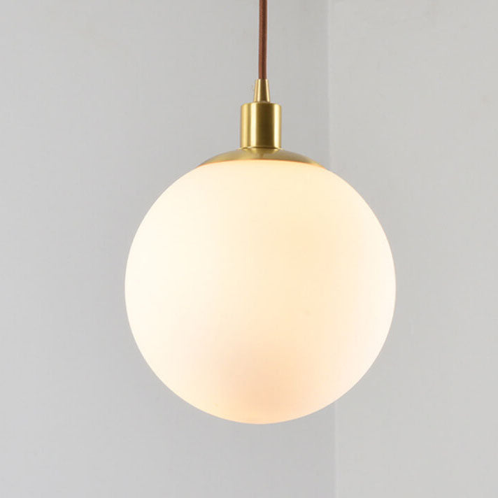 White Globe Pendant Light | Living Room Scandinavian Minimalist Design | Lologe