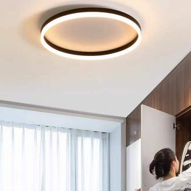 Nordic LED Flush Mount Ceiling Light | Circle Ring | Iron Acrylic | Minimalist Modern | Lologe