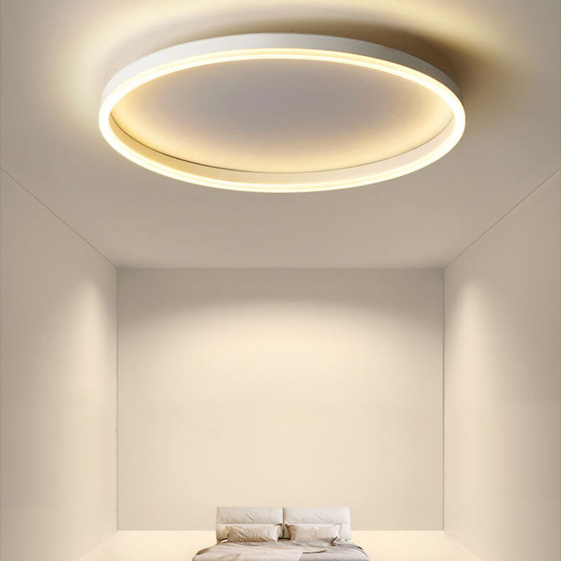 Nordic LED Flush Mount Ceiling Light | Circle Ring | Iron Acrylic | Minimalist Modern | Lologe