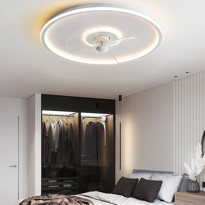 LED Ceiling Fan Light | Minimalist Acrylic Round | Flush Mount | Lologe