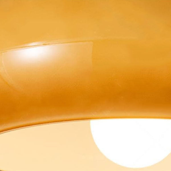 Flush Mount Ceiling Light | Living Room | Glass & Copper | Round 1-Light | Lologe