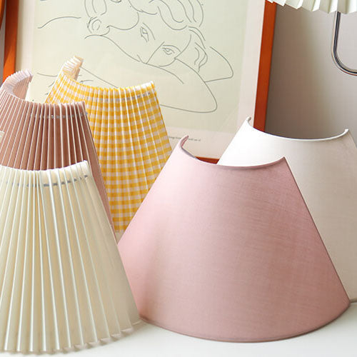 Wood Wall Sconce for Bedroom | Pleated Semi-Circle Shade Modern Lighting | Lologe