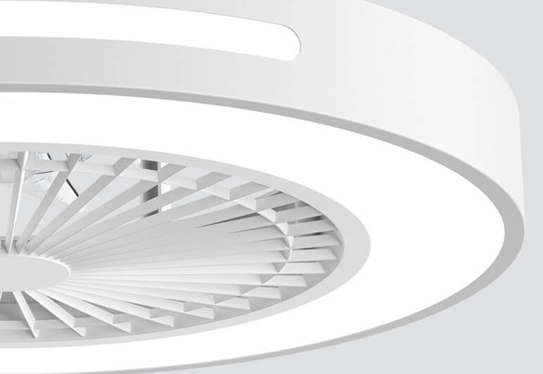 LED Flush Mount Ceiling Fan Light | Wood Nordic Style | Lologe
