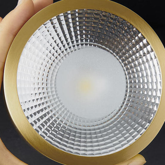 LED Flush Mount Ceiling Light | Living Room | All Copper | Ultra Thin Modern Lighting | Lologe
