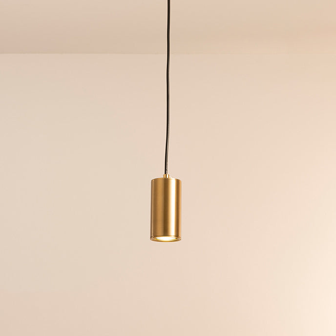 Pendant Light Dining Room | Iron Minimalist Column Design Black Gold Finish | Lologe