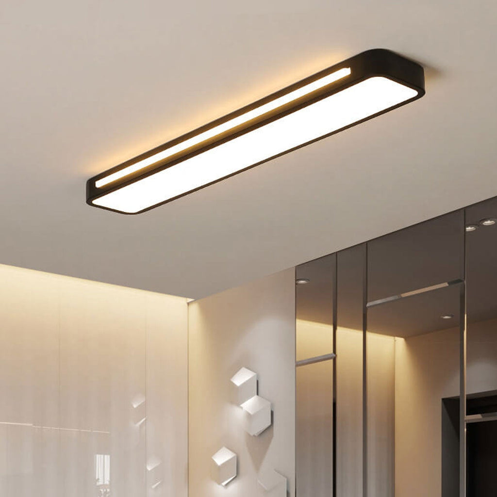 Nordic LED Flush Mount Ceiling Light | Minimalist Long Design | Modern Indoor Lighting | Lologe