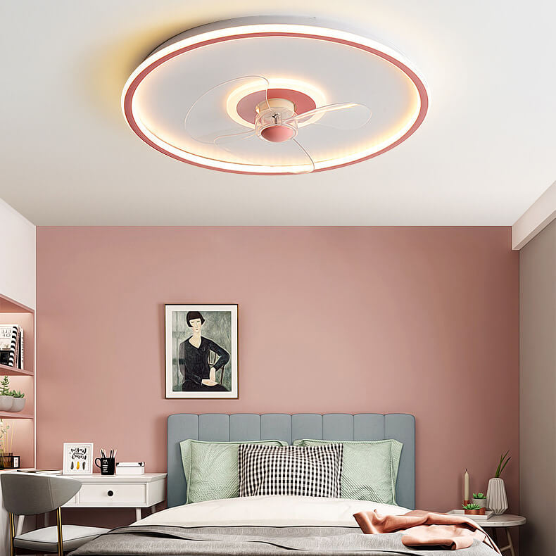 LED Ceiling Fan Light | Minimalist Acrylic Round | Flush Mount | Lologe