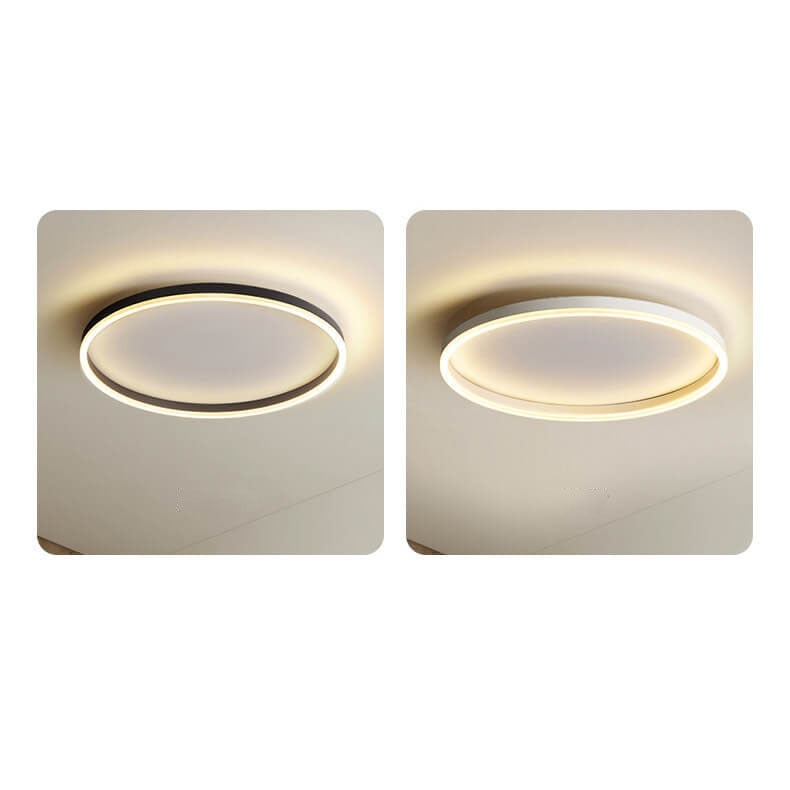 Nordic LED Flush Mount Ceiling Light | Circle Ring | Iron Acrylic | Minimalist Modern | Lologe