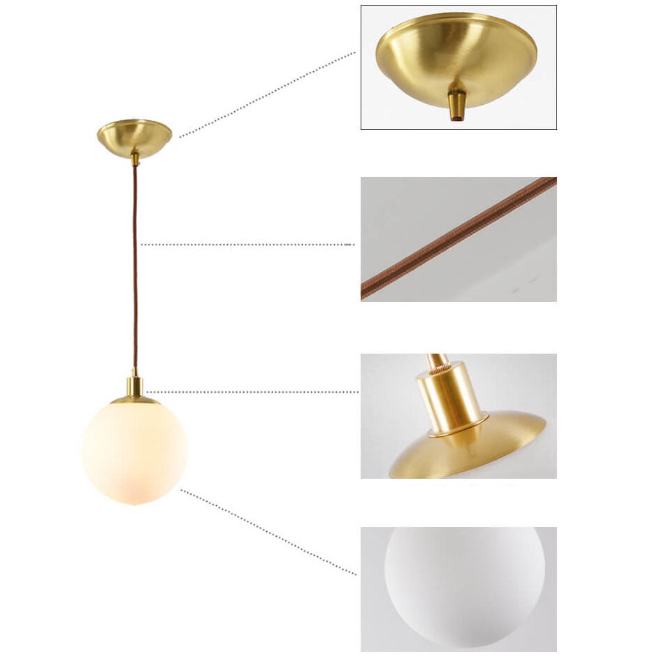 White Globe Pendant Light | Living Room Scandinavian Minimalist Design | Lologe