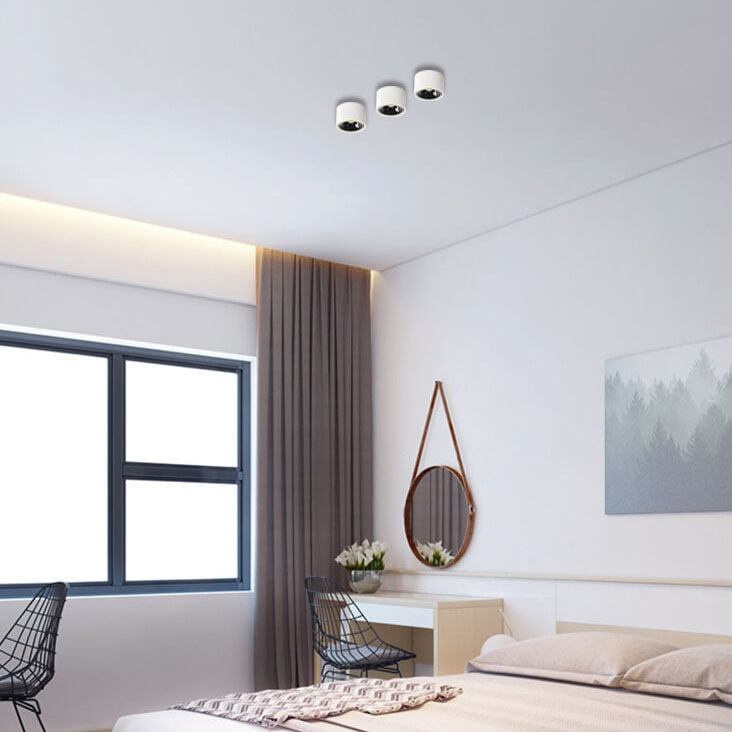 Adjustable LED Flush Mount Spotlight Ceiling Light | Modern Minimalist Lighting | Lologe